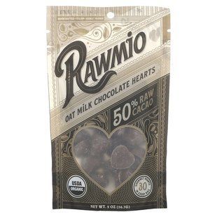 Rawmio, Oat Milk Chocolate Hearts, 50% Raw Cacao, 2 oz (56.7 g) купить в Киеве и Украине