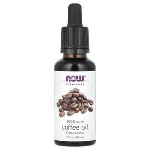 NOW Foods, Solutions, Coffee Oil, 1 fl oz (30 ml) купить в Киеве и Украине