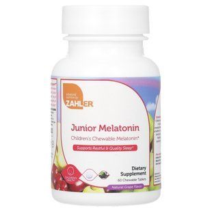 Мелатонин для детей Zahler (Junior Melatonin) 1 мг 60 жевательных таблеток купить в Киеве и Украине