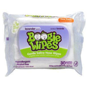 Boogie Wipes, Салфетки для носа с мягким солевым раствором, аромат лаванды, 30 салфеток купить в Киеве и Украине