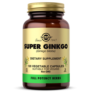 Гинкго Билоба Solgar (Super Ginkgo) 120 растительных капсул купить в Киеве и Украине