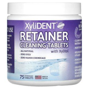 XyliDENT, Retaining Cleaning Tablets with Xylitol , 75 Effervescent Tablets купить в Киеве и Украине