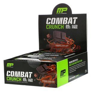 Карамельные батончики, MusclePharm, 12 батончиков, 2,57 унции (73 г) купить в Киеве и Украине