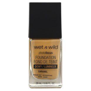 wet n wild, PhotoFocus, Foundation, Dewy, 1111530 Caramel, 0.95 fl oz (28 ml)