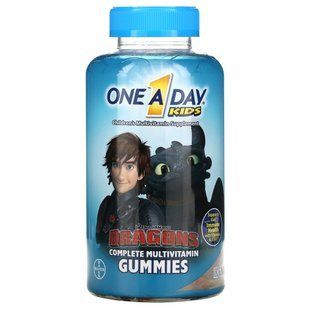 One-A-Day, Kids, Dragons, complete multivitamin complex, 180 gummy candies.