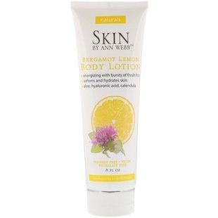 Lotion for body, bergamot lemon, Skin By Ann Webb, 8 fluid ounces