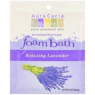 Ароматерапевтическая пена для ванны, расслабляющая лаванда, Aura Cacia, 2,5 унции (70,9 г) купить в Киеве и Украине