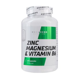 Zinc Magnesium & Vitamin B6 Progress Nutrition 60 sgels купить в Киеве и Украине