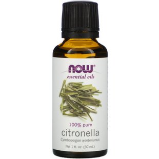 Масло цитронеллы эфирное Now Foods (Essential Oils Citronella Oil) 30 мл купить в Киеве и Украине