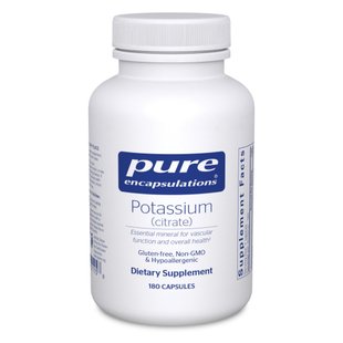 Калий Цитрат Pure Encapsulations (Potassium Citrate) 180 капсул купить в Киеве и Украине