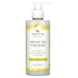 Tree To Tub, Argan Oil For Hair Conditioner, For All Hair Types, Sicilian Lemon & Tea Tree, 8.5 fl oz (250 ml) купить в Киеве и Украине