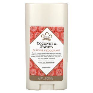 Дезодорант для тела кокос и папайя Nubian Heritage (Deodorant) 24-часовой 64 г купить в Киеве и Украине