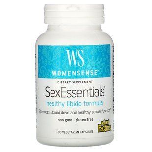 WomenSense, SexEssentials, формула для здорового полового влечения, Natural Factors, 90 вегетарианских капсул купить в Киеве и Украине