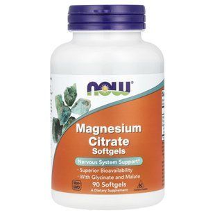 Магний цитрат Now Foods (Magnesium Citrate) 134 мг 90 капсул купить в Киеве и Украине