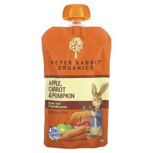 Pumpkin Tree Organics, Peter Rabbit Organics, Organic Fruit & Vegetable Puree, Apple, Carrot & Pumpkin, 4.4 oz (125 g)