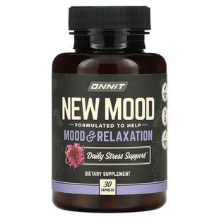 New Mood, Mood and Relaxation, Onnit, 30 capsules.