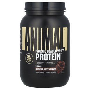 Animal, Isolated Loaded Whey Protein&trade;, Brownie Batter, 2 lb (907 g) купить в Киеве и Украине