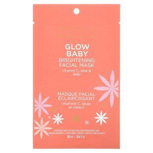 Pacifica, Glow Baby, Brightening Beauty Facial Mask, 1 Sheet Mask, 0.6 fl oz (18 ml) купить в Киеве и Украине