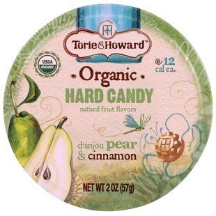 Organic hard candies, pear and cinnamon D Anjou, Torie & Howard, 2 oz (57 g)