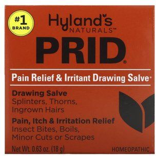Hyland's Naturals, Prid, Pain Relief & Irritant Drawing Salve, 0.63 oz (18 g) купить в Киеве и Украине