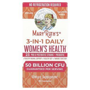 MaryRuth's, 3-в-1, Daily для жіночого здоров&rsquo;я, 50 млрд КУО, 30 капсул