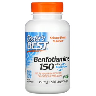 Бенфотиамин Doctor's Best (Benfotiamine) 360 капсул купить в Киеве и Украине