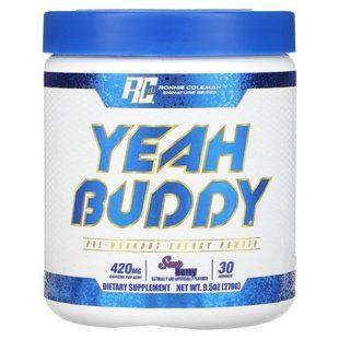 Ronnie Coleman, Signature Series, Yeah Buddy, передтренувальний порошок для підвищення рівня енергії, кислі ягоди, 270 г (9,5 унції)