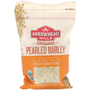 Перловый ячмень органик Arrowhead Mills (Pearled Barley) 793 г купить в Киеве и Украине