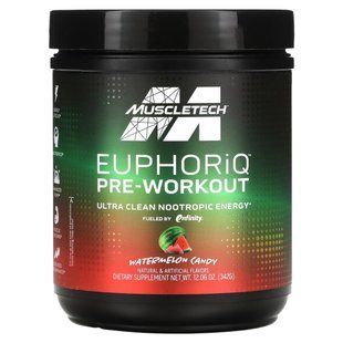 MuscleTech, EuphoriQ Pre-Workout, Watermelon Candy, 12.06 oz (342 g)