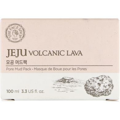 Вулканічна лава Чеджу, грязьова маска для очищення пор, The Face Shop, 3,3 р унц (100 мл)