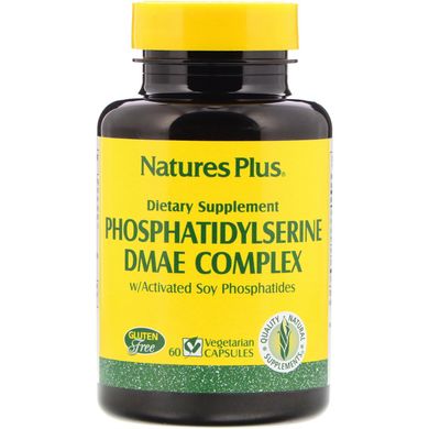Комплекс фосфатидилсеріна і ДМАЕ, Nature's Plus, 60 рослинних капсул