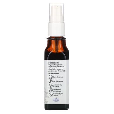 Органічна олія таману поживна Aura Cacia (Organic Natural Skin Care, Nourishing Tamanu Oil) 30 мл