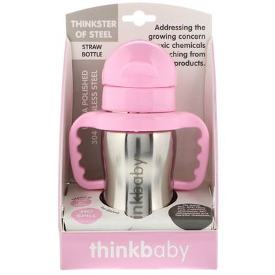 Thinkbaby, Thinkster із сталевої пляшки, рожевий, Think, 1 бутылка, 9 унцій (260 мл) купить в Киеве и Украине