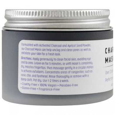 Угольная маска, White Egret Personal Care, 2 жидких унции (59 мл) купить в Киеве и Украине