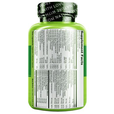 Полівітаміни для чоловіків, One Daily Multivitamin for Men, NATURELO, 120 вегетаріанських капсул