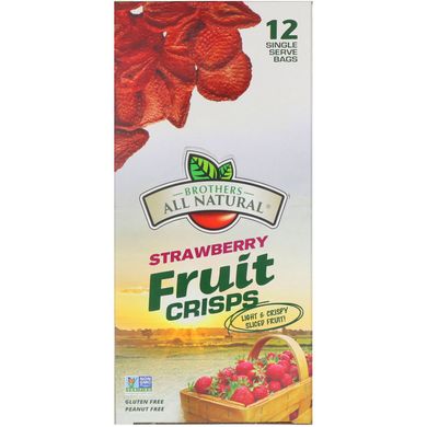 Клубничные чипсы Brothers-All-Natural (Strawberries) 12 пак. купить в Киеве и Украине