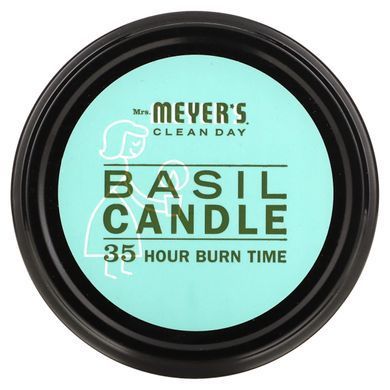 Aromatic soy candle, basil scent, 7.2 oz