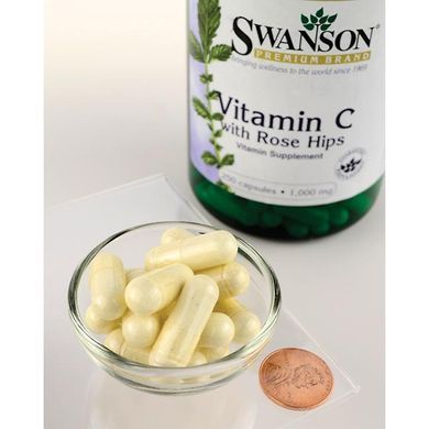 Swanson Vitamin C with Rose Hips 1000 mg 250 capsules