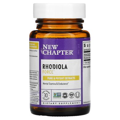 Родіола рожева екстракт New Chapter (Rhodiola Force 300) 30 капсул