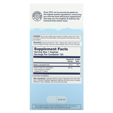 Журавлина екстракт Solaray (CranActin) 120 капсул