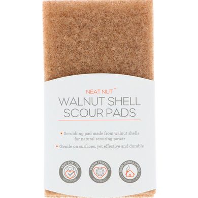 Очищаючі губки зі шкаралупою волоського горіха Full Circle (Neat Nut Walnut Shell Scour Pads) 3 шт
