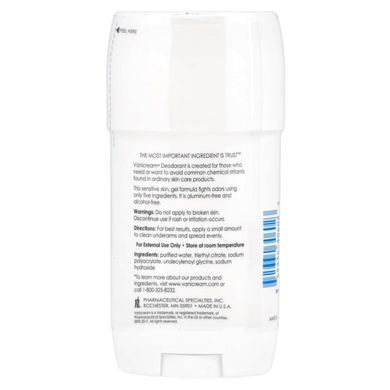 Vanicream, Дезодорант для чутливої ​​шкіри, без алюмінію, без ароматів, 2 унції (57 г)