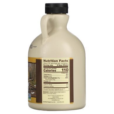 Органічний кленовий сироп клас А середній бурштиновий Now Foods (Maple Syrup Grade A Medium Amber Certified Organic) 946 мл