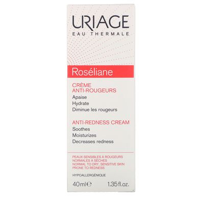 Крем проти почервоніння, Roseliane, Anti-Redness Cream, Uriage, 40 мл