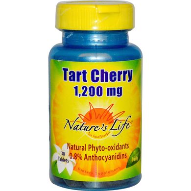 Экстракт дикой вишни Nature's Life (Tart Cherry) 200 мг 30 таблеток купить в Киеве и Украине