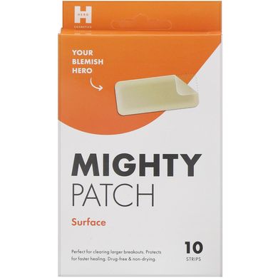 Патчі прямокутні Hero Cosmetics (Mighty Patch Surface) 10 пластирів