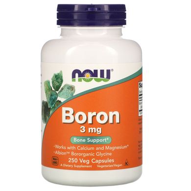 Бор Now Foods (Boron) 3 мг 250 капсул