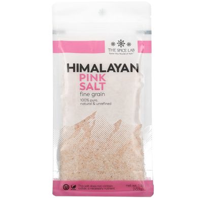 Чиста гімалайська рожева кристалічна сіль, Pure Himalayan Pink Crystal Salt, Fine, The Spice Lab, 453 г