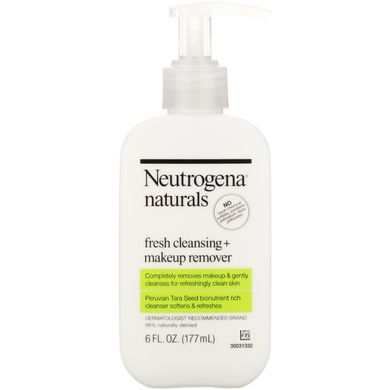 Освіжаючий очищуючий засіб + засіб для видалення макіяжу, Neutrogena, 6 рідких унцій (177 мл)