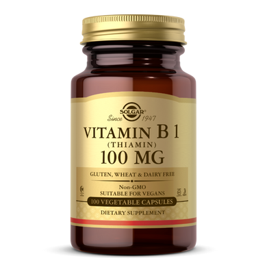 Вітамін B1 (тіамін) Solgar (Vitamin B1) 100 мг 100 капсул